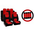 thumbnail image 1 of FH Group Car Seat Covers Full Set Cloth - Universal Fit, Automotive Seat Covers, Airbag Compatible, Solid Bench Rear Seat, Washable Car Seat Cover for SUV, Sedan, Van, 1 of 9