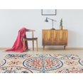 thumbnail image 2 of Linon Tapis Tripoli Rondels en Polyester Tufté à la Main 5'x7' en Ivoire, 2 of 4