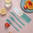 thumbnail image 1 of Dvkptbk Artificial knife cutlery Straw Plastic Knife Fork and Spoon Tableware Set, 1 of 6
