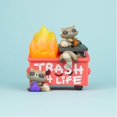 thumbnail image 1 of Dumpster Fire Trash Panda Vinyl Figure by 100% Soft, 1 of 1