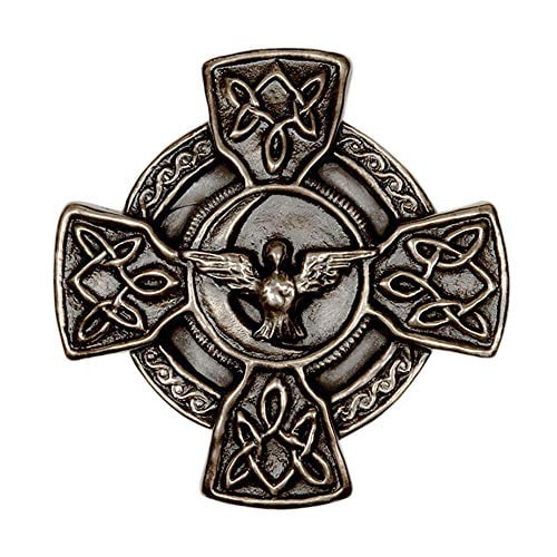Wild Goose Irish Plaque Dove of Peace and Irish Prayer Celtic Wall Cross Bronze