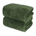 thumbnail image 2 of DJN Offre du Jour Serviette de Bain Serviette Draps de Bain en Coton Turc 700 GSM 70*140 PVC Vert Mousse, 2 of 2