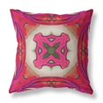 thumbnail image 1 of Amrita Sen CAPL512FSDS-ZP-18x18 Pastel Floral Squares Suede Zippered Pillow with Insert Hot Pink, 1 of 3