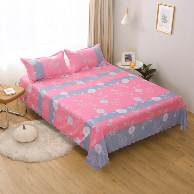 QTOCIO Beautiful Flower Patterns Ease Friendly Washable Sheets