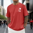 thumbnail image 1 of T-shirt Décontracté à Imprimé Graphique, Manches Courtes, Col Rond, pour Usage Quotidien, T-Shirt pour Homme à Coupe Confortable et, 1 of 3