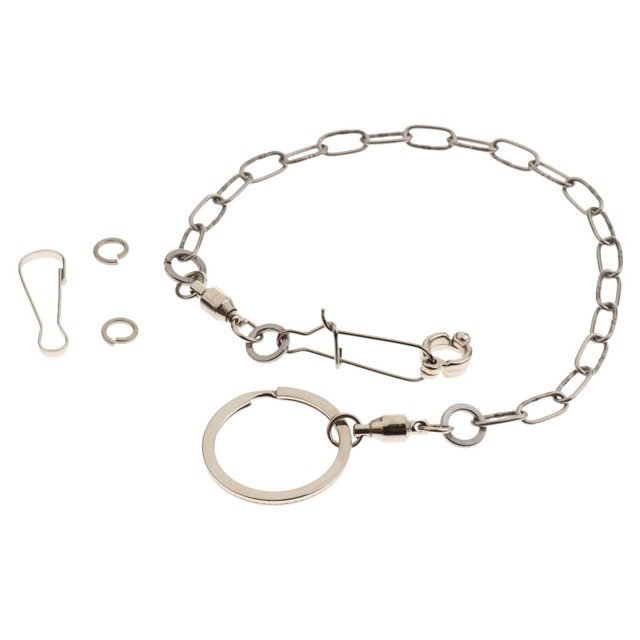 GROWTH TANK Pet Bird Leash Parrot Foot Chain Stainless Steel Training Anklet 07