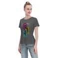 thumbnail image 4 of T-Shirt Basique à Manches Courtes pour Femmes Style de Rue Demon Slayer, 4 of 6