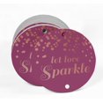 thumbnail image 2 of Inkdotpot Pack Of 50 Let Love Sparkle Wedding Favor Paper Tags Craft Real Rose Gold Foil Hang Tags, 2 of 6