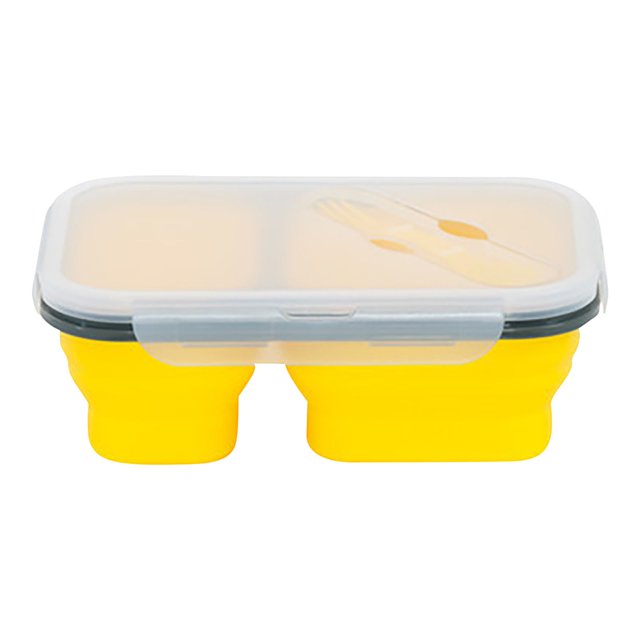 Vaidha Lunch Box With Spoon Folding Microwave Oven Portable Lunch Box Refrigerator Storage Box Fresh Keeping Box