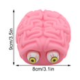 thumbnail image 3 of RXIRUCGD Toys Novelty Squeezing Eyes Brain Shape Tricky Funny Vent Decompression Toy, 3 of 9