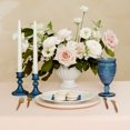 thumbnail image 4 of Weddingstar Vintage Style Pressed Glass Wine Goblet - Blue, 4 of 4