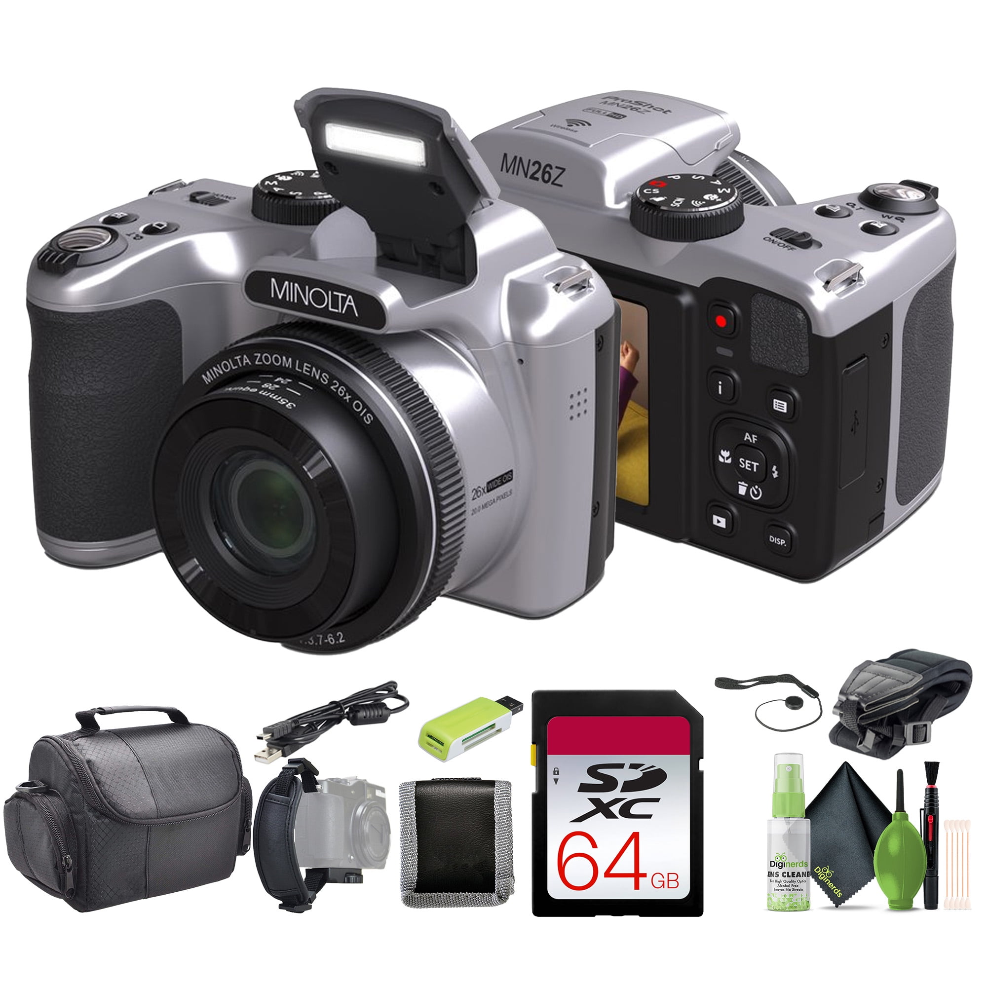 Minolta MN26Z 20 Mega Pixels 26x Optical Zoom Digital Camera with