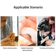 thumbnail image 4 of 3 Pairs Removable Eyelids With Lashes, Replaced Eyelid Silicone  Mannequin Eyelids, Mannequin Head Replacement Eyelids, Makeup Training Eyelashes Extensions Replaceable, 4 of 8