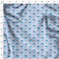 thumbnail image 4 of Soimoi Blue polyester Crepe Fabric Clouds & Bird Decor Fabric Printed Yard 52 Inch Wide, 4 of 5