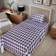 thumbnail image 2 of RUVANTI 100% Cotton Twin Sheets, Percale Weave Twin Sheet Set, Prussian, 2 of 5