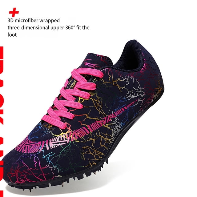 Becaristey Comfortable And Non-slip Men S Track And Field Spikes Shoes High Performance Breathable Professional Fluorescent Green 42