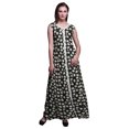 thumbnail image 1 of Bimba Robe Longue Florale pour Femme, Fête, Col en V, Fente avant, Sans Manches, Maxi - X-Grand, 1 of 5