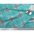 thumbnail image 2 of Soimoi Cotton Poplin Fabric Floral Block Print Sewing Fabric Yard 42 Inch Wide, 2 of 3