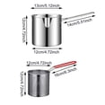 thumbnail image 2 of Cooking Utensils Small Deep Fryer for Home Use in Stainless Steel Milk Steamer Frying Pot for One or Two | Kitchen Cooking for Compact meal prep, 2 of 4