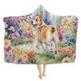 thumbnail image 1 of cpengpj Custom Photo Personalized Hooded Fleece Blanket, Soft Flannel Travel Wrap, L Size 200x150cm, 1 of 9