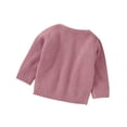 thumbnail image 1 of Toddler Baby Girl Knit Cardigan Kids Ruffle Long Sleeve Button Down Sweater Top Fall Winter Warm Jacket Coat, 1 of 9