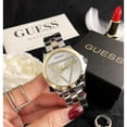 thumbnail image 3 of GUESS Women's Triangle Dial Watch - Stainless Steel Band Quartz Movement (Water-Resistant, Date Display, Fashion Jewelry Timepiece), 3 of 4