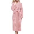 thumbnail image 1 of Kcodviy Robes for Women Long Womens Shower Robe with Hood Cotton Cloth Robes for Woman Bath Robe Women Plus Size Bathrobe Wrap for Women with Pockets Women's Robes, 1 of 4
