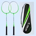thumbnail image 4 of 2 Pieces Badminton Racket Set Badminton Equipment Durable Badminton Racquet for Adults and Teenagers Playing Backyard Game Practice with Storage Bag, 4 of 9
