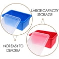 thumbnail image 3 of Raindrops 2pcs Colored Storage Bins With Lids Plastic Storage Containers For Office Use, 3 of 8