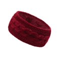 thumbnail image 2 of Fashion Autumn And Winter Pure Color Wool Knitted Hair Band Sports Headband, 2 of 9