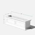 thumbnail image 2 of Veradek Brixton Window Box 36" Planter 2 Pack White, 2 of 7