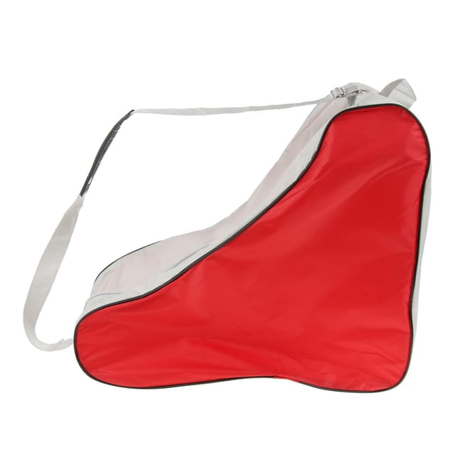koolsoo Sac pour Patins à Glace Sac de Transport pour Patins à Roulettes pour Hommes Femmes Enfants Patinage Extérieur Rouge