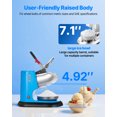 thumbnail image 3 of VEVOR Commercial Ice Crusher 220LBS/H Electric Snow Cone Maker Shaved Ice Blue, 3 of 9