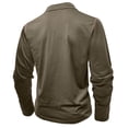 thumbnail image 4 of FAIWAD Men's Long Sleeve Shirts Casual Button Down Basic Golf Pullover Tops Lightweight Work Athletic T-Shirt, 4 of 9