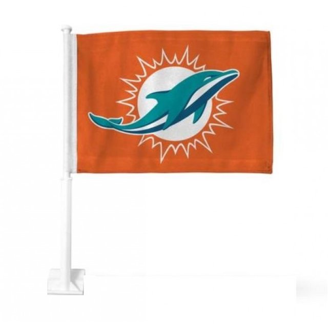 Drapeau de Voiture Orange des Dolphins de Miami