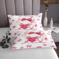 thumbnail image 2 of Ensemble de Courtepointe Chat Mignon pour Enfants Garçons Filles, Couvre-Lit Animal de la Saint-Valentin, Housse de Lit Girly à Nœuds Roses et Pois, Ensemble de Literie en Polyester Doux, Couvre-Lit Matelassé Décoratif, Format Simple, 2 of 4