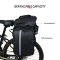 thumbnail image 4 of Rear Seat Bag Expandable MTB Bike Rack Bag Cycling Luggage Carrier Trunk Bag with Rain Cover, 4 of 6