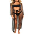thumbnail image 1 of MesaSe Kimono Cardigan en Maille Perles pour Femmes Robe Maxi Ouverte devant Ample Couverture de Plage Écran Solaire, 1 of 7