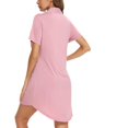 thumbnail image 4 of Pxiakgy Pyjamas pour Femmes Pyjamas pour Femmes Robe Boutonnée Manches Courtes Vêtements de Nuit Printemps Été Vêtements de Nuit Simples à la Maison Pyjamas Chemises de Nuit pour Femmes RD2 + TTG, 4 of 6