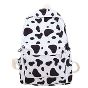 Rbaofujie School Backpack Cute Cow Print Backpack Fashionable and Versatile Large Capacity Backpack Small and Fresh Student Backpack Casual Backpack Mini Backpack