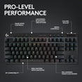 thumbnail image 2 of Logitech G PRO X 60 LIGHTSPEED, Clavier gaming sans fil, clavier mécanique ultra compact TKL 60% pour PC Windows, LIGHTSYNC RVB, touches PBT double couche, switchs linéaires GX optiques - Noir, 2 of 6