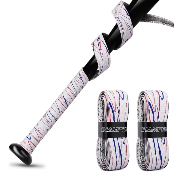 CHAMPKEY Premium PU Baseball Bat Grip Wrap - Camouflage White, Comfort-Enhanced Anti-Friction Design for Improved Grip, Enhanced Strike Force & All-Sport Versatility, Durable Material, Easy