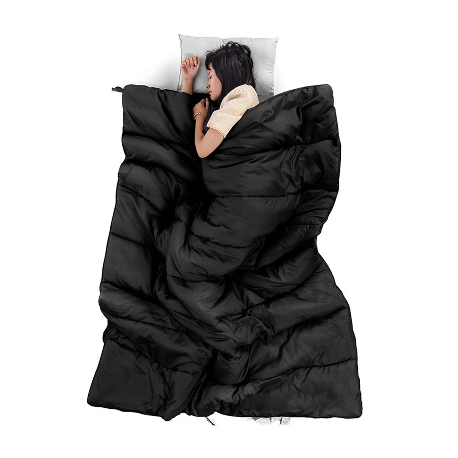 Adults Sleeping Bag, Polyester Down Cotton Backpacking Camping Sleeping Bag Camping Gear Equipment for Camping, Backpacking, Hiking, Travel, Indoors Outdoors