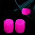 thumbnail image 1 of 2x Car Valve Caps Covers Luminous for Universal Cars Wheels Hat Electric Vehicle Pink, 1 of 6