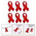 thumbnail image 3 of 6 Pcs Épingles Ruban Rouges Décoration Badge Ruban Rouge Broches pour Prévention du VIH, 3 of 8