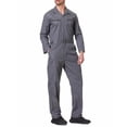 thumbnail image 2 of TOPTIE Men\'s Action Back Coverall with Zipper Pockets, Mechanic Uniform Regular Size, 2 of 7