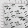 thumbnail image 1 of oneOone Viscose Chiffon Fabric Tree & Animals Ikat Fabric Prints By Yard 42 Inch Wide, 1 of 4