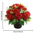 thumbnail image 2 of Realistic Silk Cemetery Flowers - Plastic Base, Low Maintenance & Lifelike Design - Memorial Decor for Graves/Home in Remembrance Events, 2 of 5