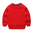 thumbnail image 5 of LSLJS Ensemble Automne Hiver pour Tout-Petits Garçons Filles, Bonbon, Couleur Unie, Chandail à Col Rond et Pantalon de Jogging ( Rouge, 9-10 Ans ), 5 of 5