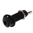 thumbnail image 4 of Electric Guitar Jack, Guitar Output Jack Standard Thread Straight Cylinder Glossy Finish   For Musical Instruments Gold,Black,Silver, Black, 4 of 8